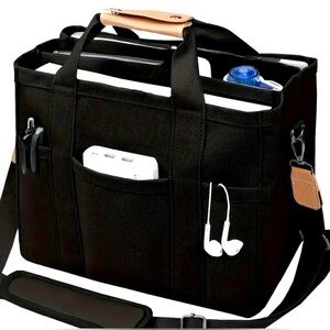 New - Spacious & Stylish Multifunctional Organizer
Canvas Tote Bag - Black